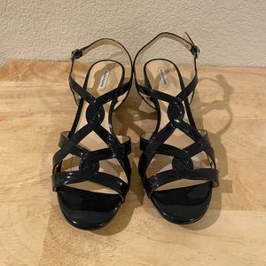 Alex Marie black strappy heels